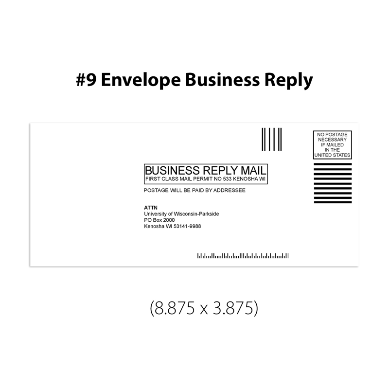 634BR #6 3/4 Small Business Reply Envelope Nebs Deluxe No 6 1/2" x 3 5/8" 